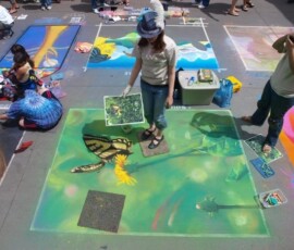 Denver Chalk Art Festival, Day 1
